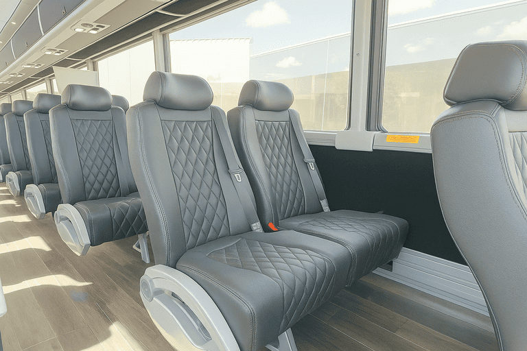 interior of Charter Bus Rental Palo Alto charter bus