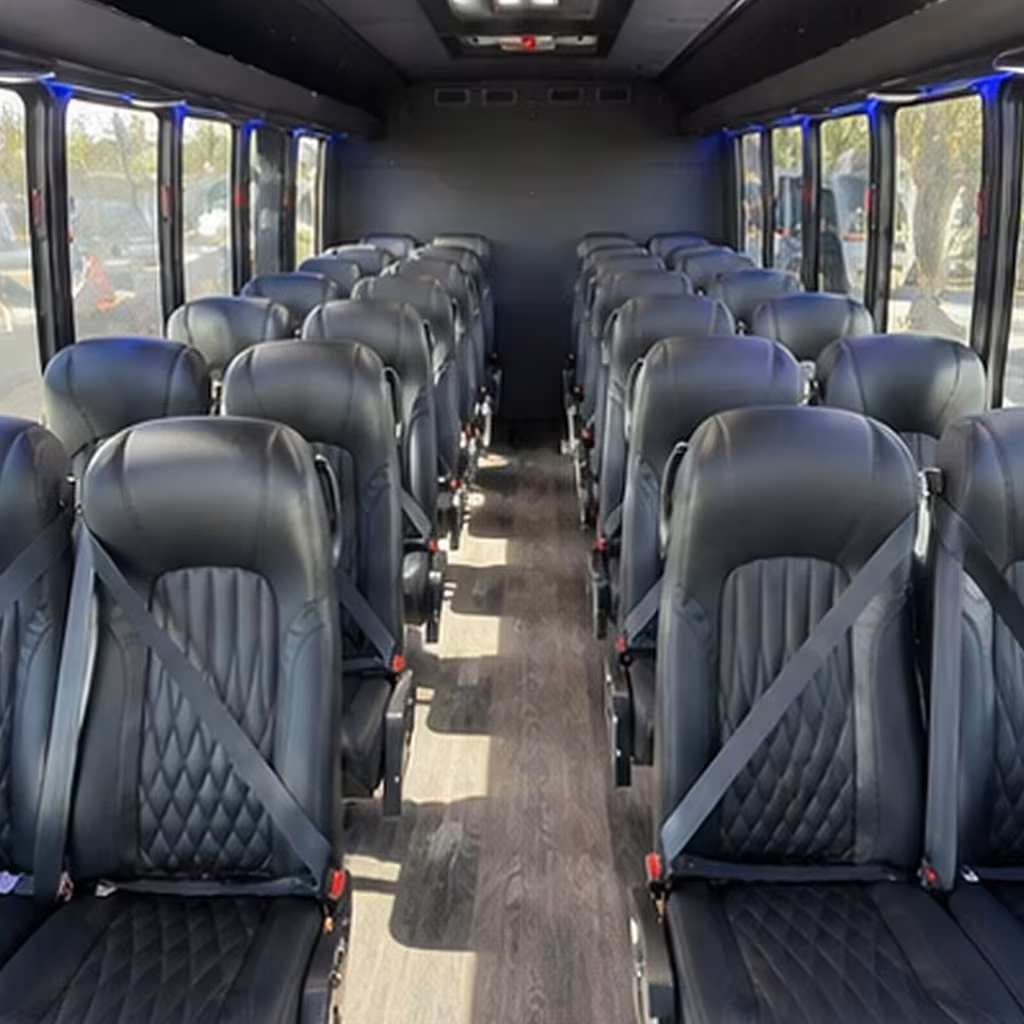 25 passenger minibus inside