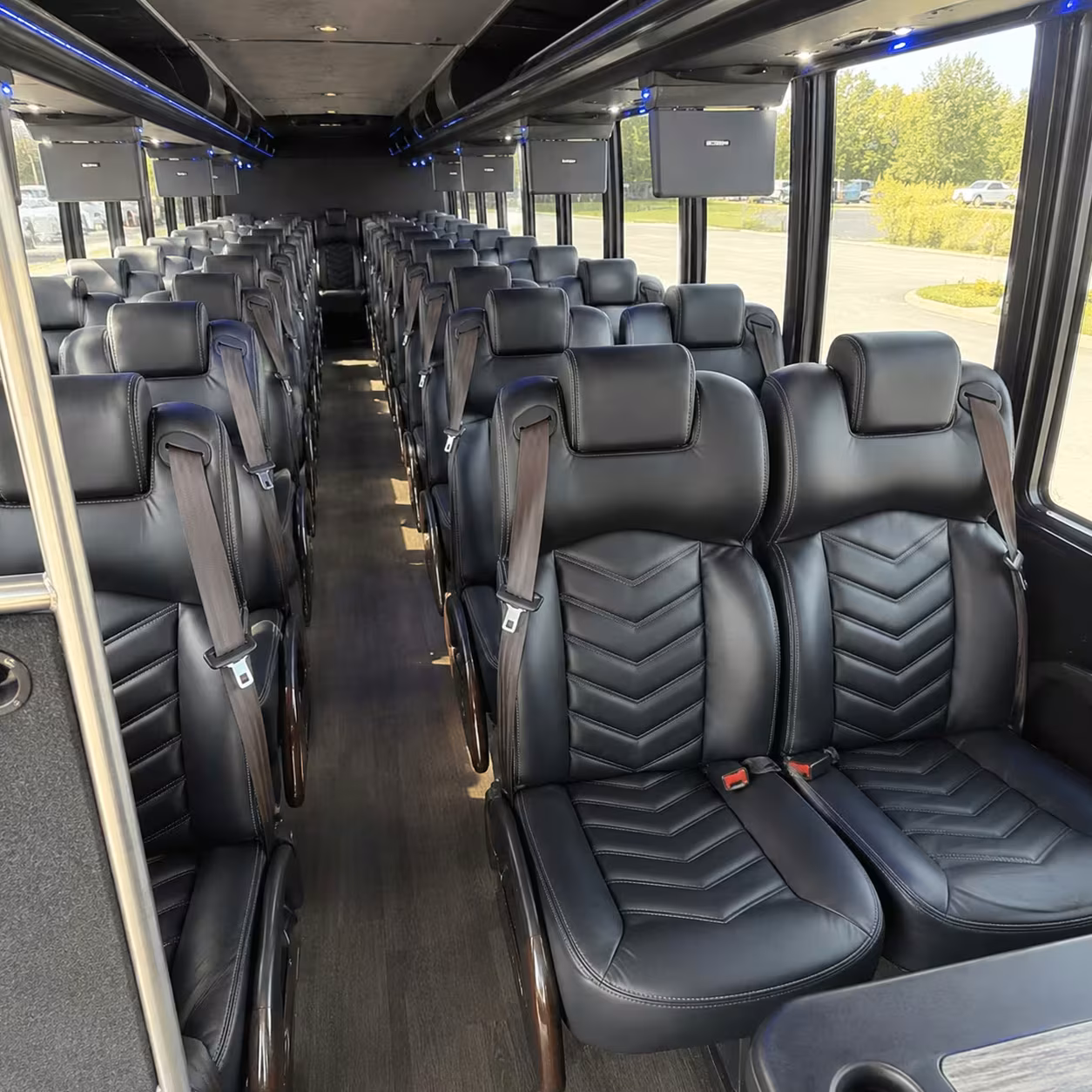 28 passenger minibus interior