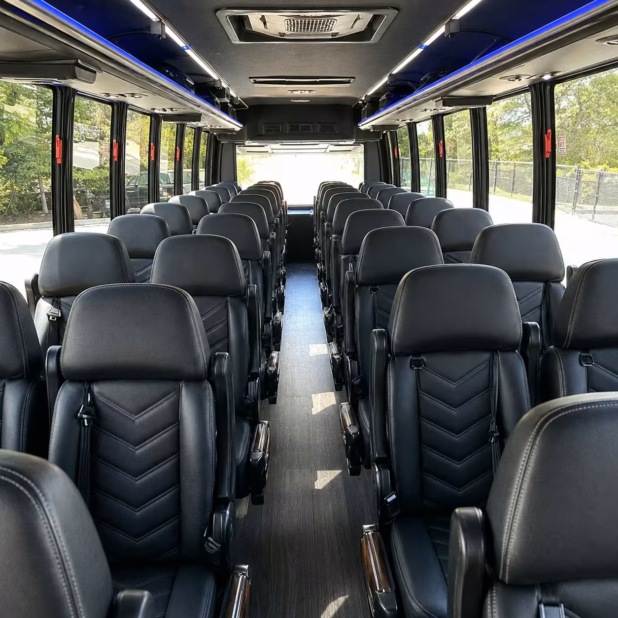 35 passenger minibus interior