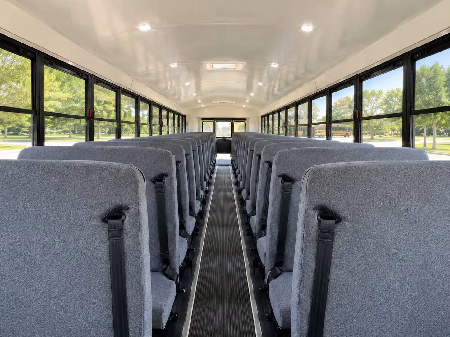 school bus inside